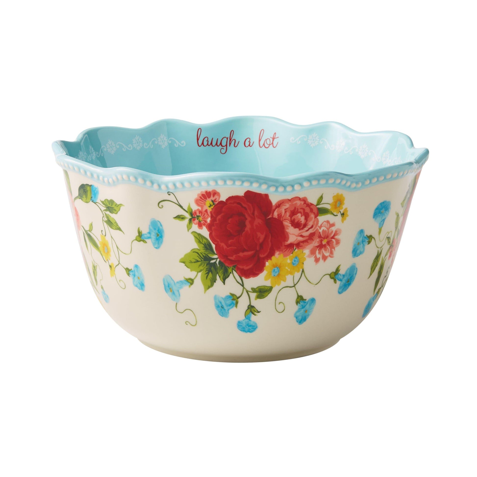 The Pioneer Woman Sweet Romance Blossoms 4-Piece Ceramic Measuring Bowl Set