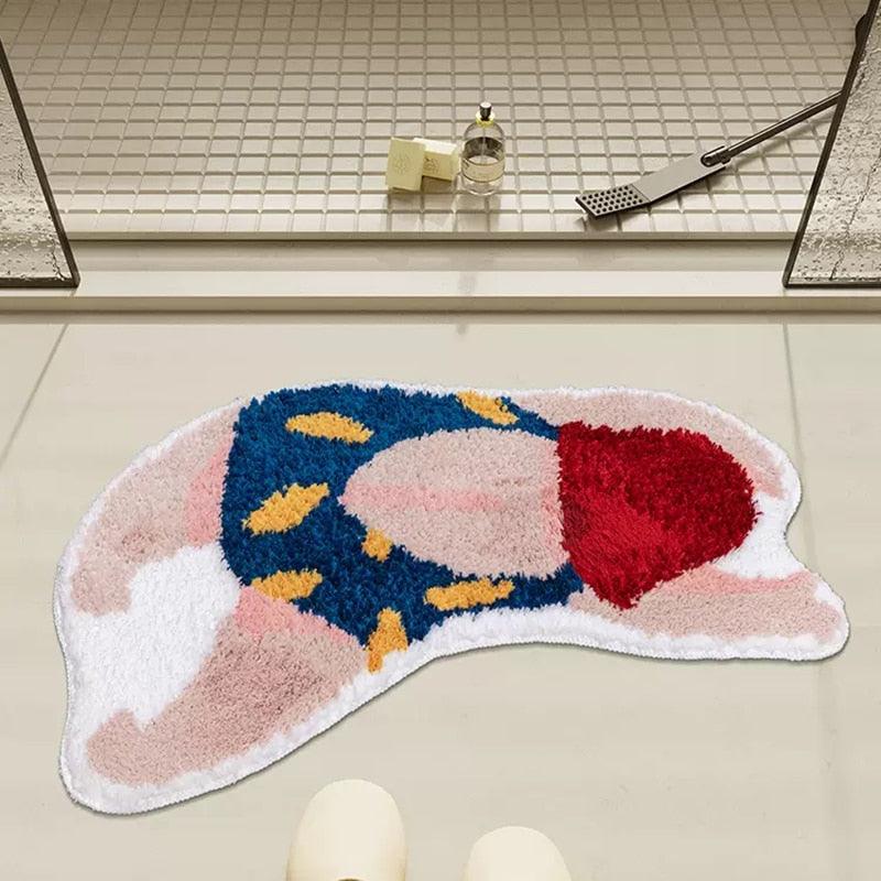 Swimming with Body Positivity Bathmat