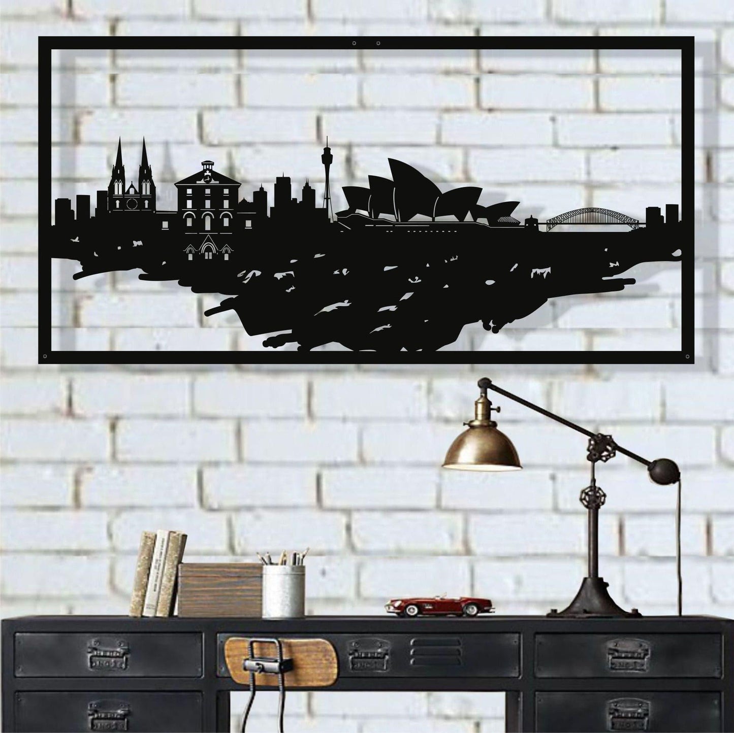 Sydney Skyline Metal Wall Art - MAIA HOMES