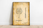 Table Tennis Patent Print| Framed Art Print