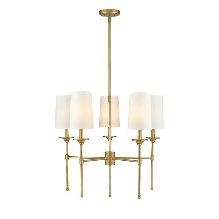 Teddy 5 - Light Candle Chandelier with Shades