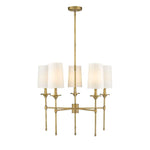 Teddy 5 - Light Candle Chandelier with Shades