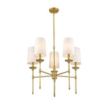 Teddy 5 - Light Candle Chandelier with Shades