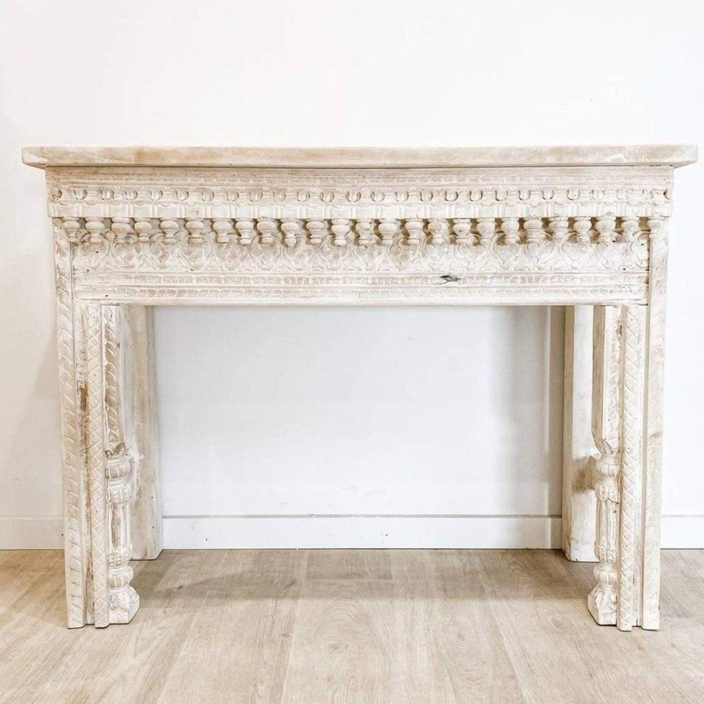 Temple of Life Entryway Beige Console - MAIA HOMES