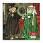 The Arnolfini Marriage Meowsterpiece of Western Art 500 Piece Jigsaw Puzzle