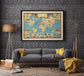 The Battle Map of the World History| Poster Print