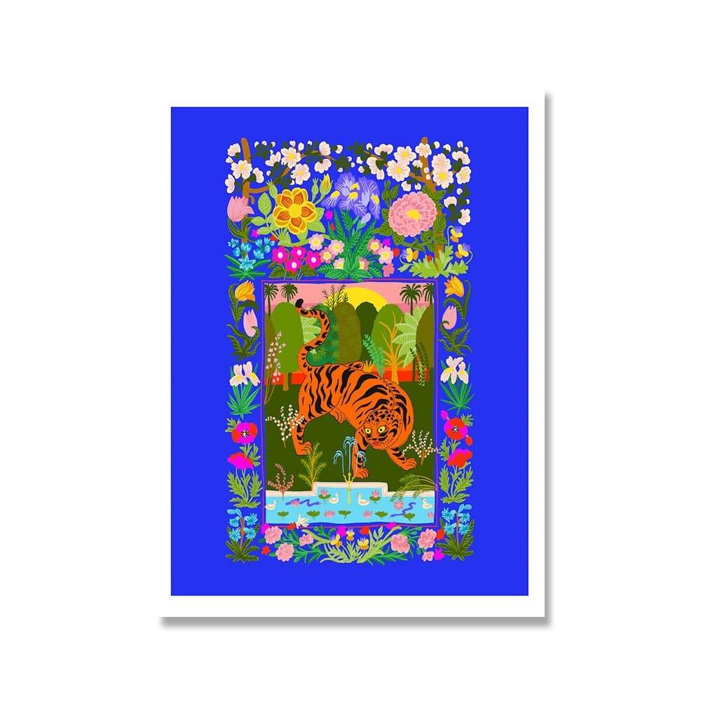 The Charming Wild Cats Wall Canvas Print Picture 2