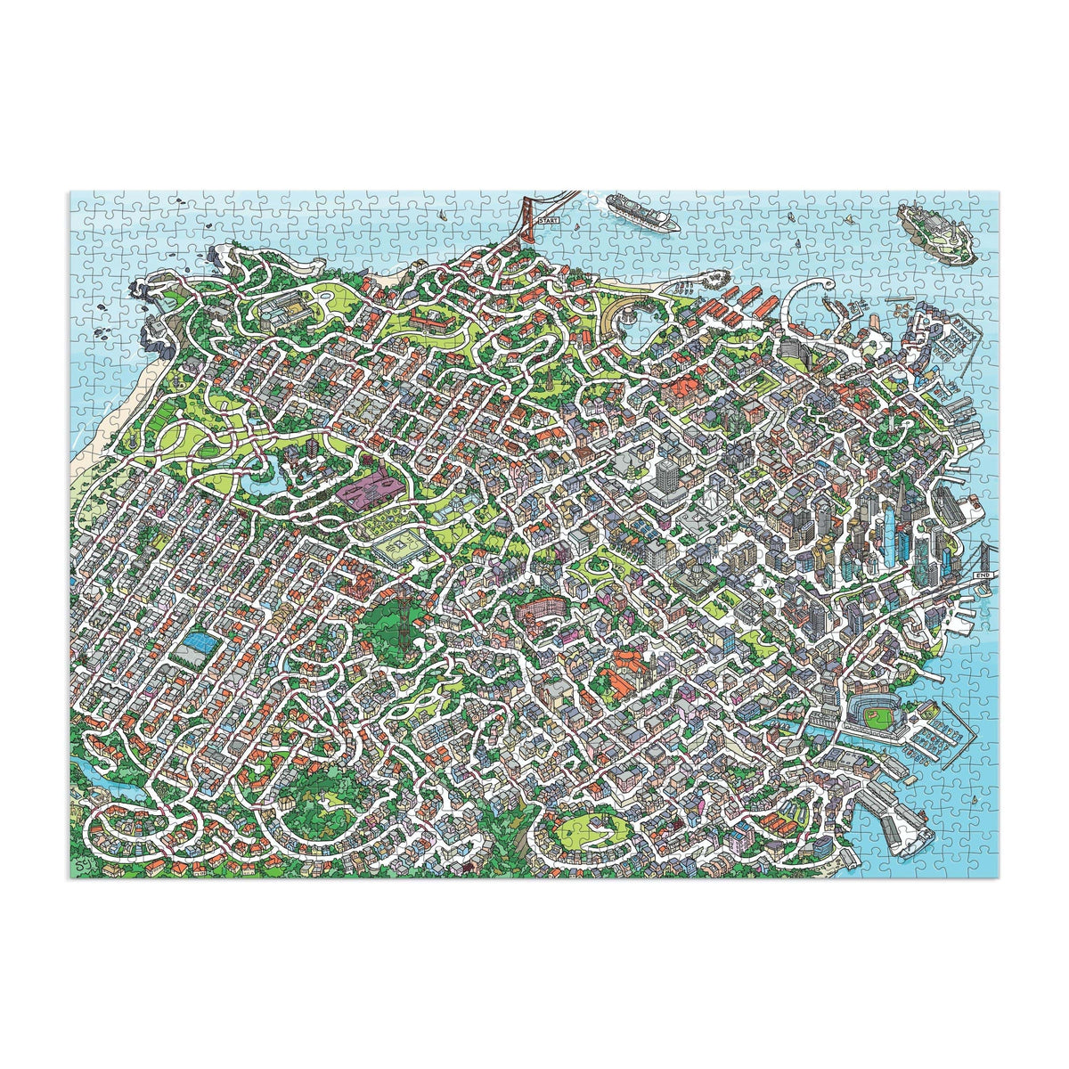 The City By the Bay 1000 Piece Maze Puzzle