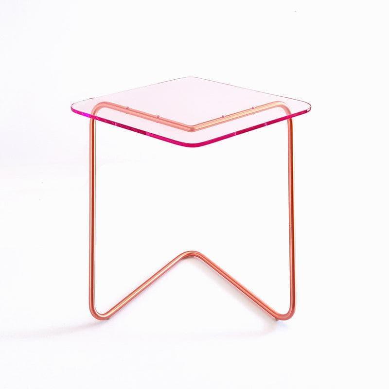 The Diamond Crystal Table | Award-winning Design Light Pink Copper