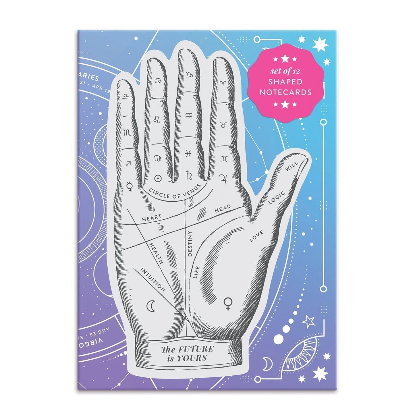 The Future is Yours Shaped Notecard Portfolio