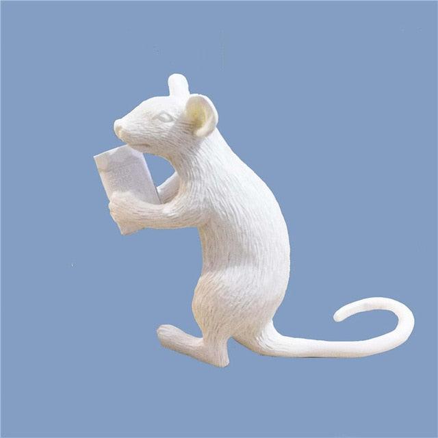 The Mini Mice Lamp Posing White