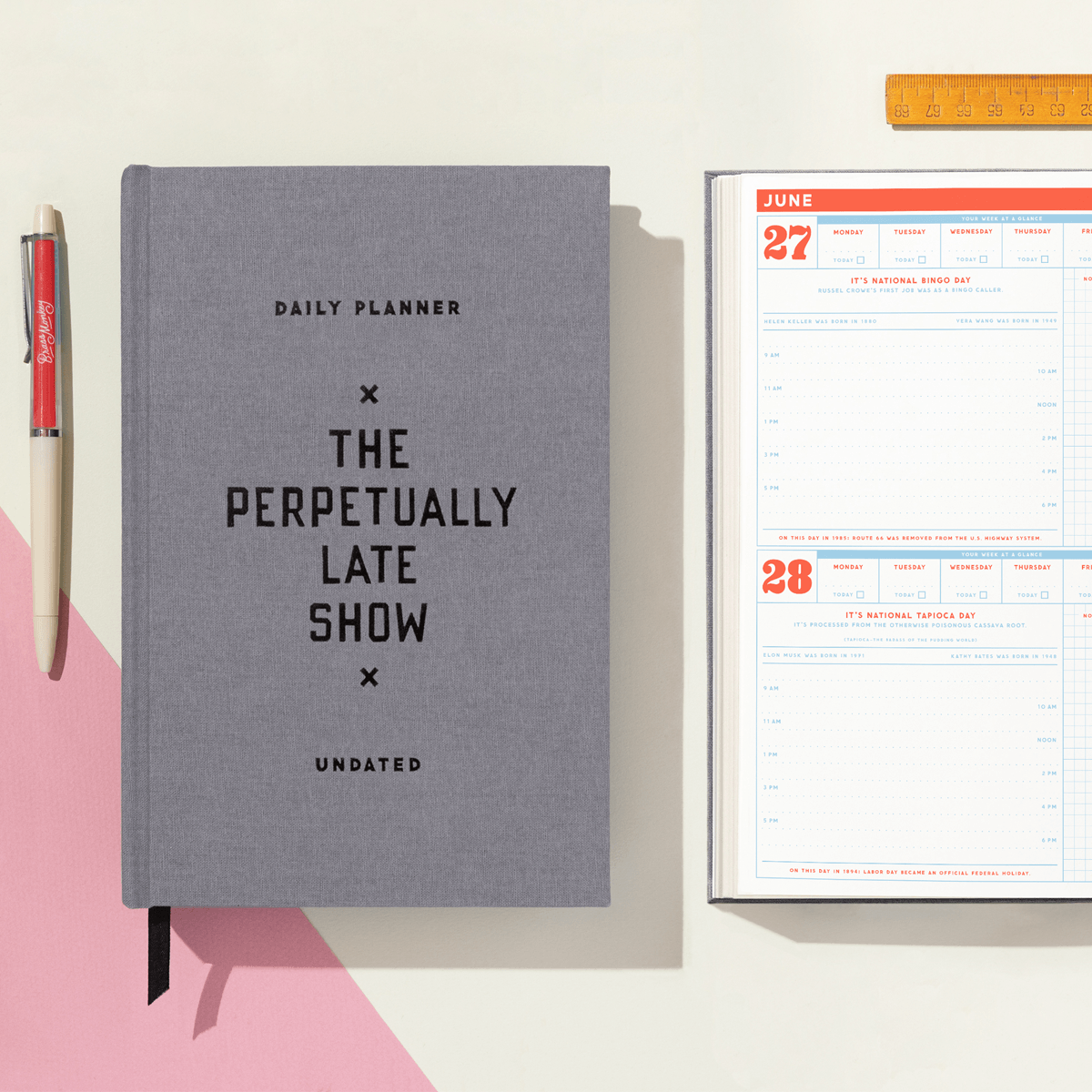 The Perpetually Late Show Undated Standard Planner - MAIA HOMES