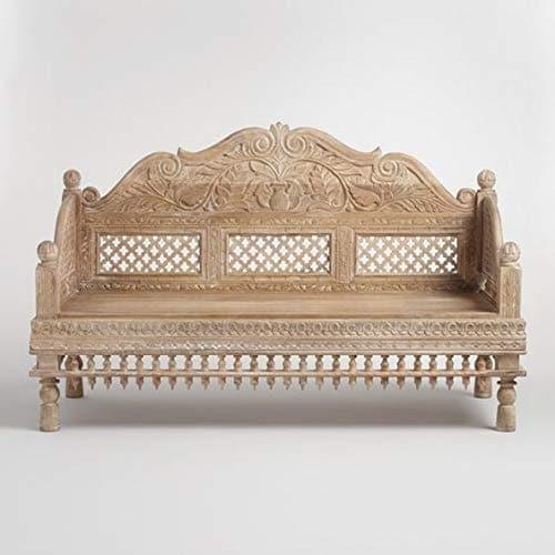 The Queen's Hand Carved Solid Wood Daybed - MAIA HOMES