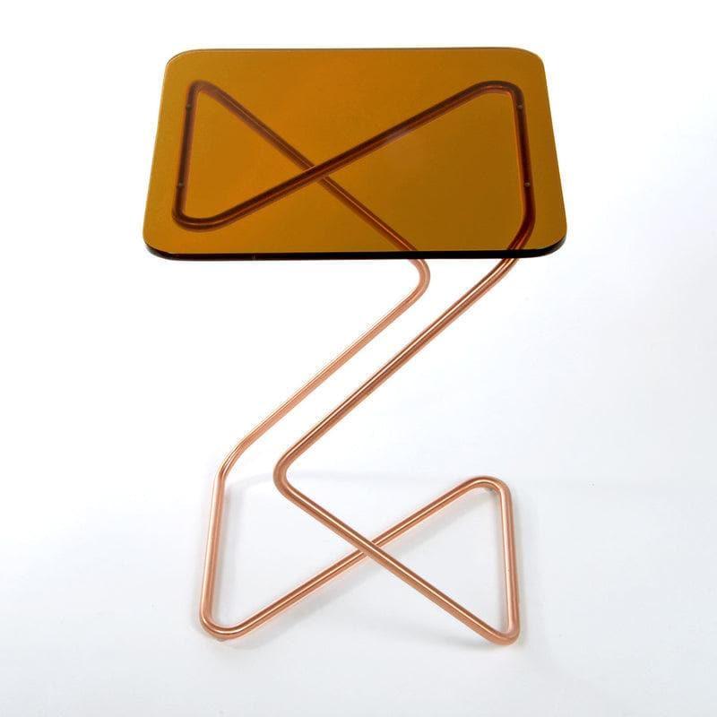 The Square Crystal Table | Award-winning Design Brown Copper