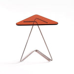 The Triangle Crystal Table | Award-winning Design Burnt Orange Stainless