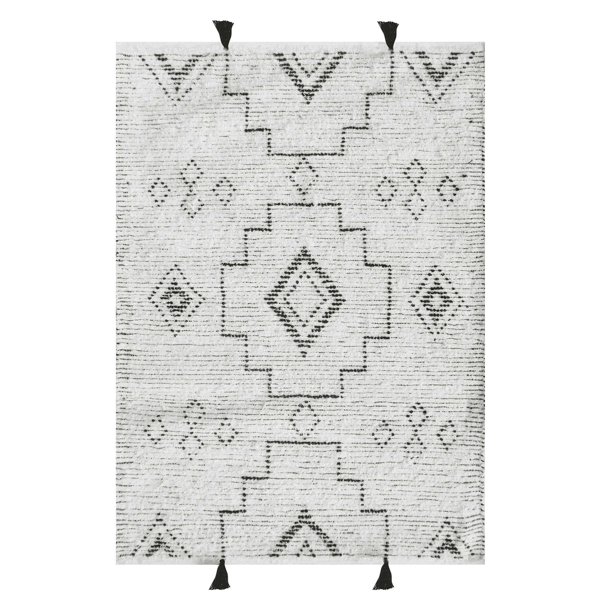 Tibetan Wool Hand Knotted Area Rug with Tassels - MAIA HOMES