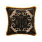 Tiger Velvet Cushion Cover with Gold Trims - MAIA HOMES