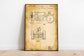 Tractor Patent Print| Framed Art Print - MAIA HOMES