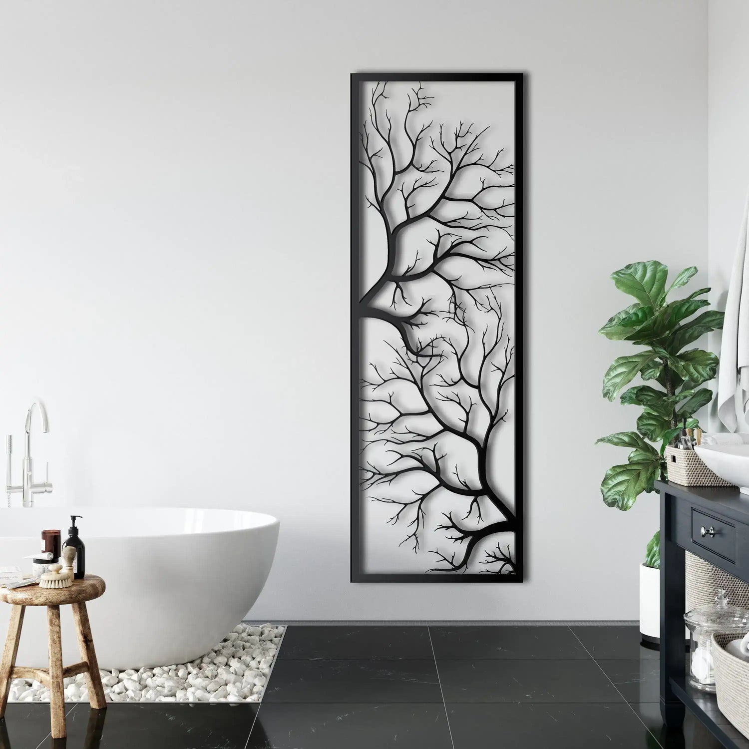Tree Branch Metal Wall Hanging Decor