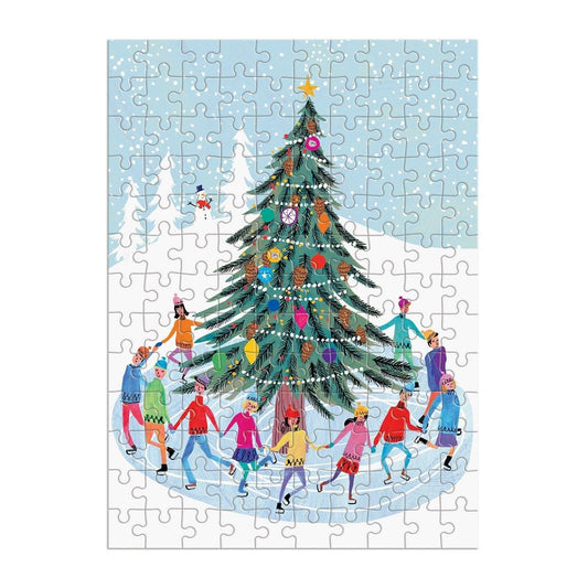 Tree Skaters 130 Piece Puzzle Ornament - MAIA HOMES