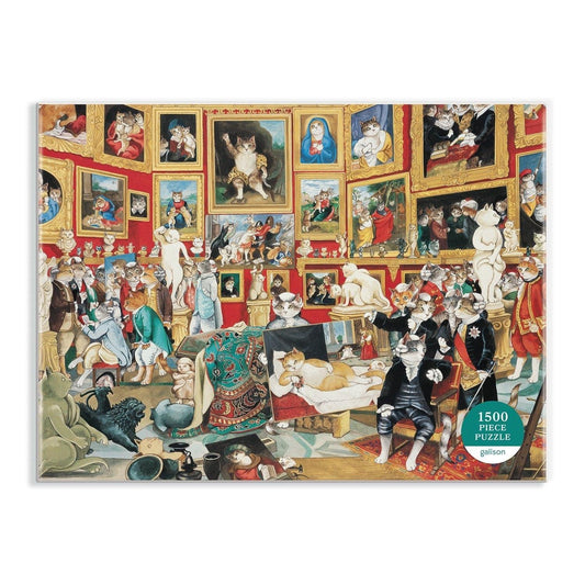 Tribuna of the Uffizi Meowsterpiece of Western Art 1500 Piece Jigsaw Puzzle - MAIA HOMES