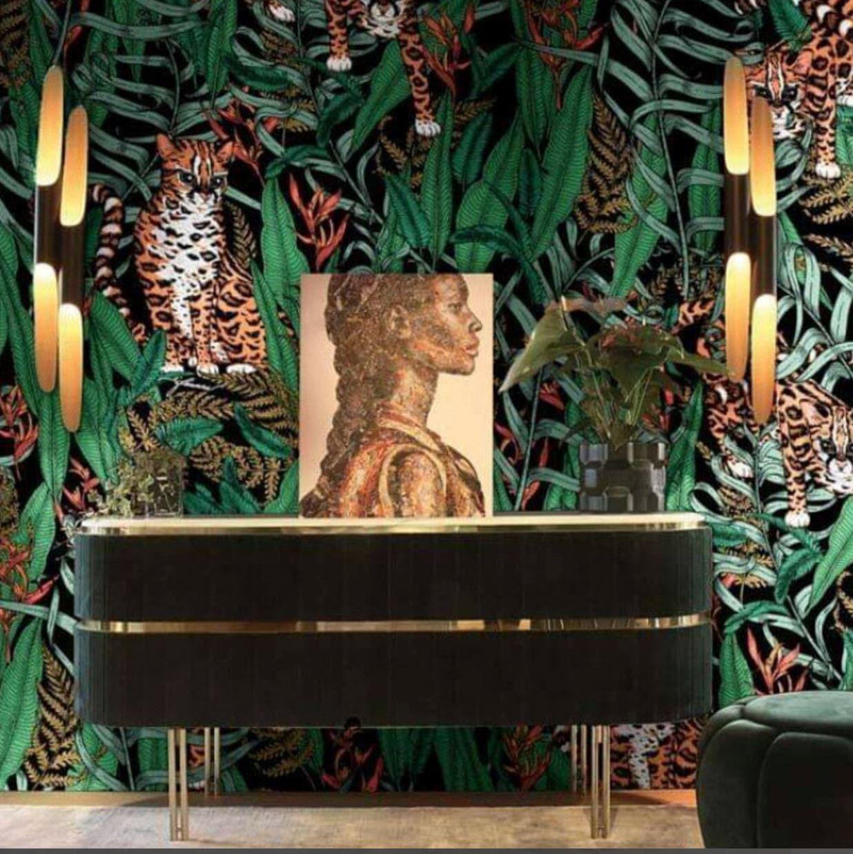 Tropical Jungles with Tigers Wallpaper - MAIA HOMES