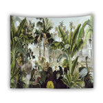 Tropical Leaves in the Jungle Wall Hanging Tapestry 3