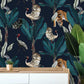 Tropical Tigers in Dark Jungle Wallpaper - MAIA HOMES