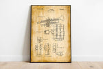 Trumpet Patent Print| Framed Art Print