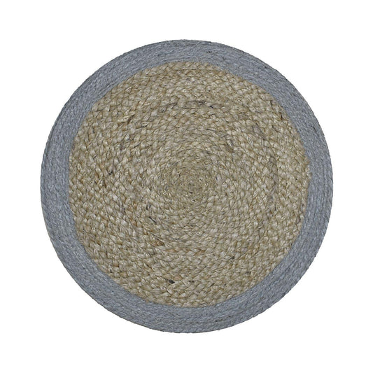 Two-Tone Braided Jute Placemat - Set of 10 - MAIA HOMES