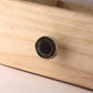 Unique Round Black Wooden Brass Drawer Knobs - Set of 4 - MAIA HOMES