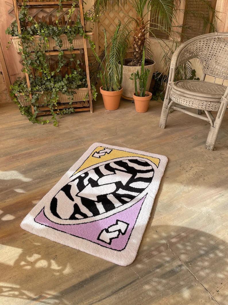 UNO Card Game Accent Rug