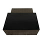 Upside Pyramid Nesting Black and Brass Coffee Table