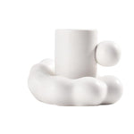 Urban Life Coffee Mug with Saucer white