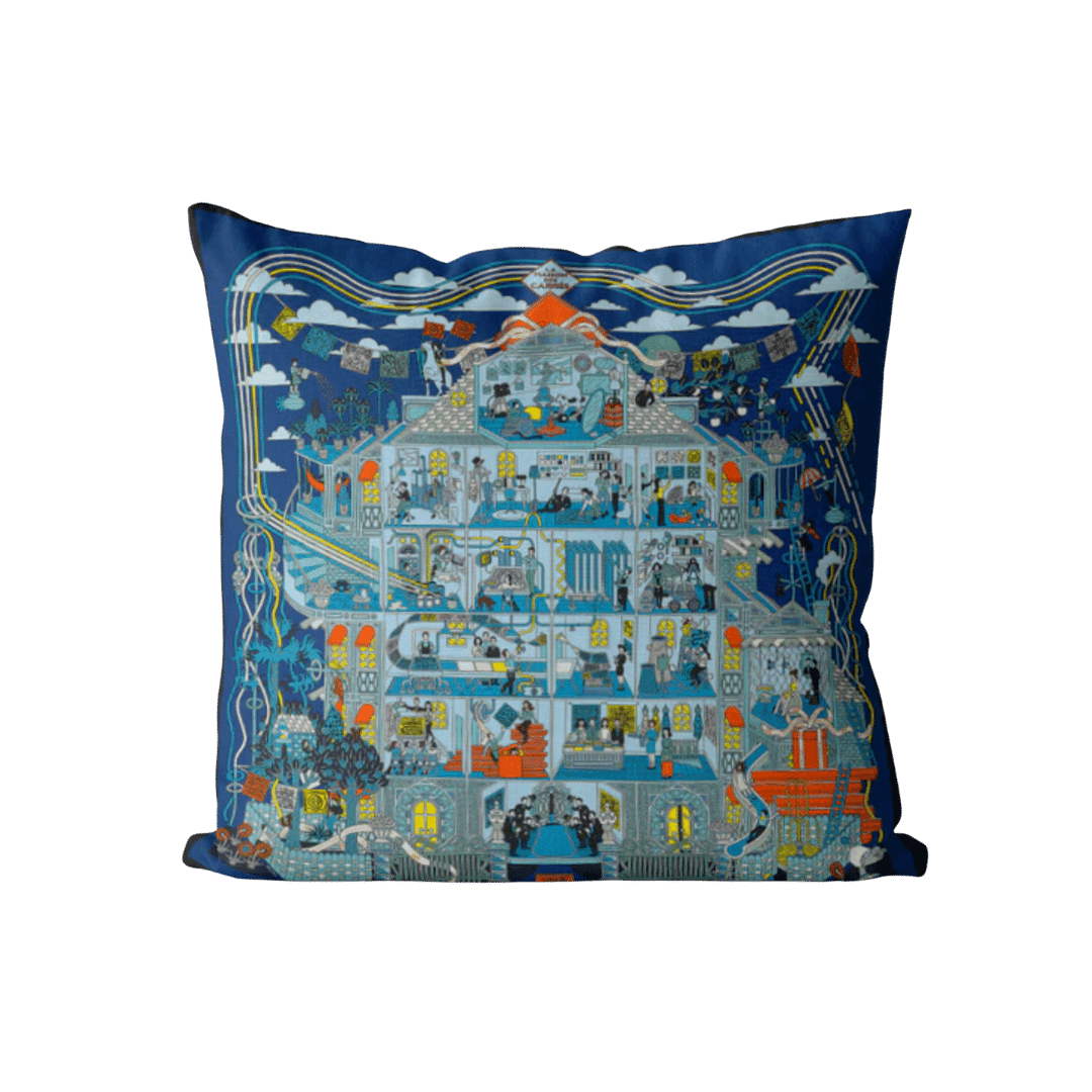 Utopia City Printed Throw Pillow Cover