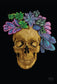 Vanitas 3 Colorful Floral Decorated Skull Wall Art - MAIA HOMES