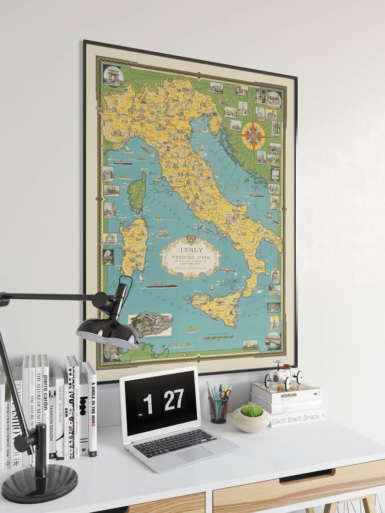 Vatican Map Print| Art History