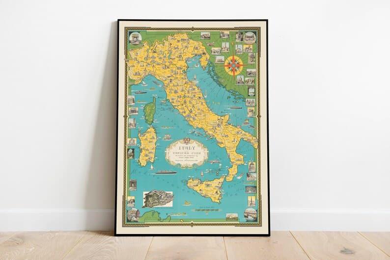 Vatican Map Print| Art History