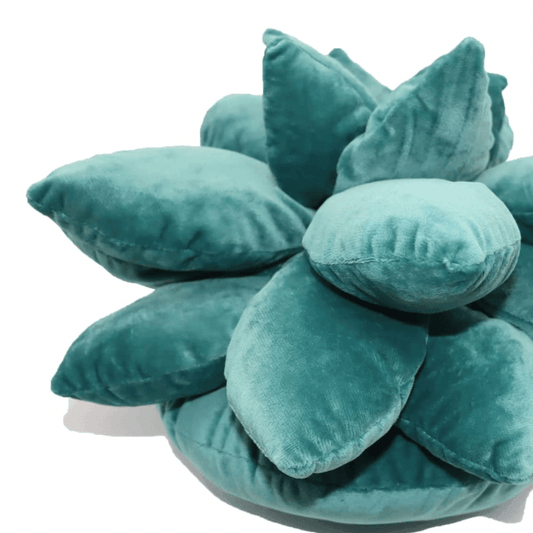 Velvet Green Succulent Plant Decorative Accent Pillow - MAIA HOMES
