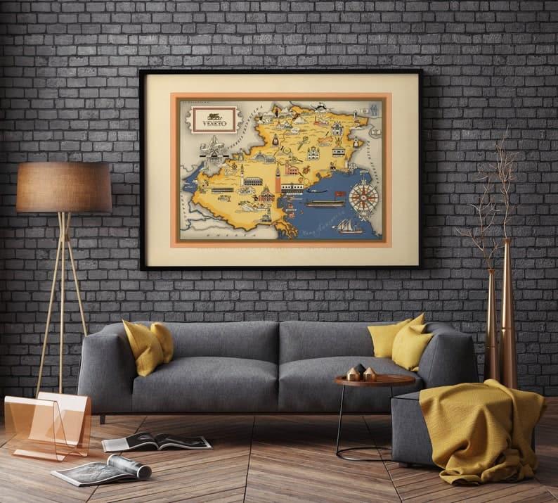 Venetia Map Print| Art History