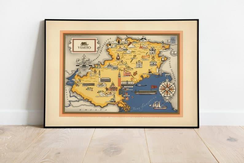 Venetia Map Print| Art History