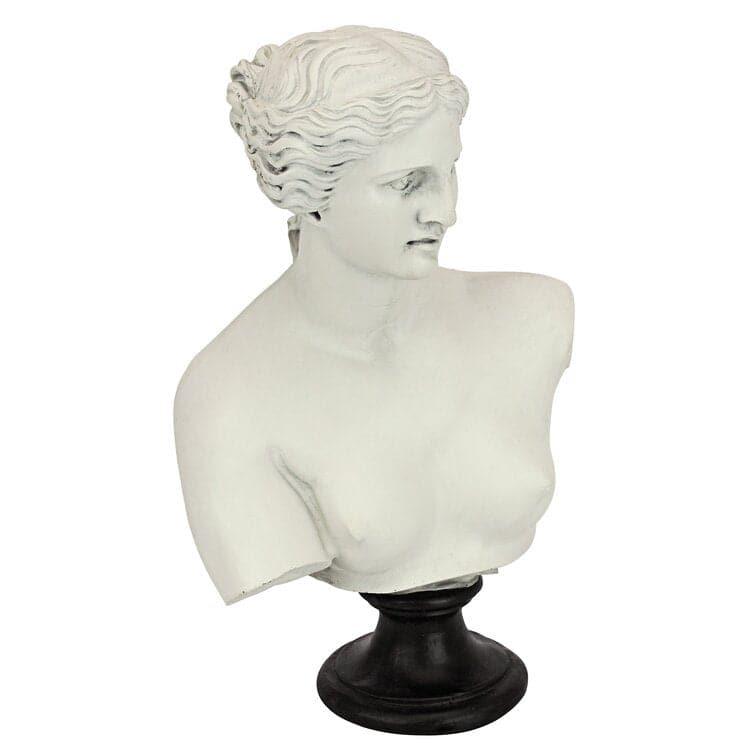 Venus de Milo Bust on Black Stand - MAIA HOMES