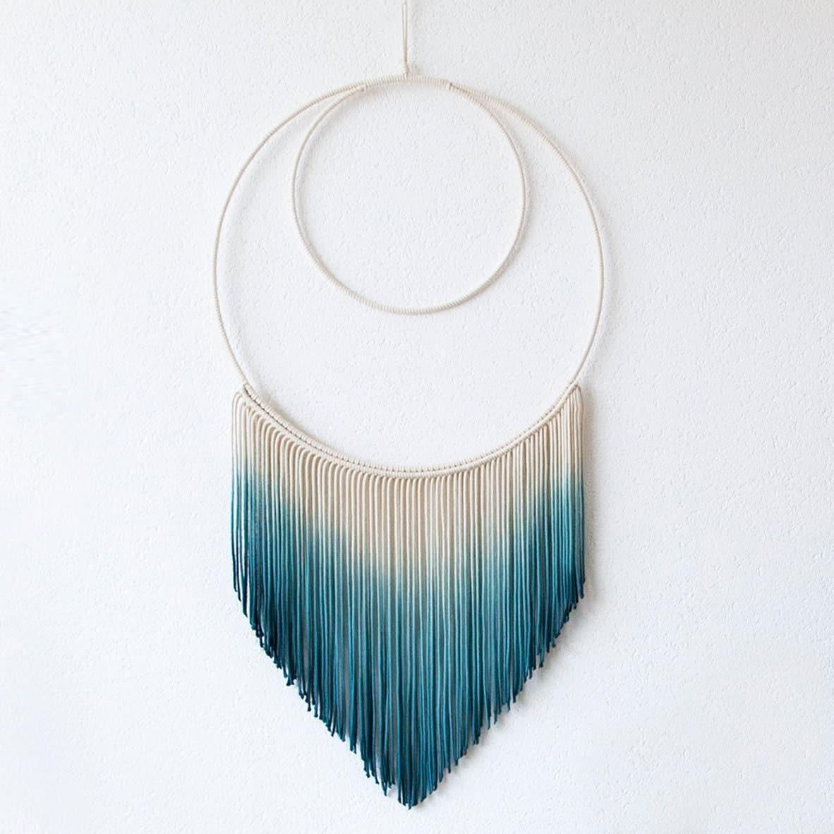 Vera Macrame Wall Hanging - Dip dyed Dreamcatcher - MAIA HOMES