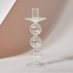 Viki Glass Candle holder Clear