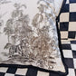 Vintage Black Jungle Painting Decorative Pillow Cover - MAIA HOMES
