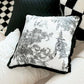 Vintage Black Jungle Painting Decorative Pillow Cover - MAIA HOMES