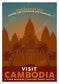 Vintage Cambodia Icons Wall Poster - MAIA HOMES