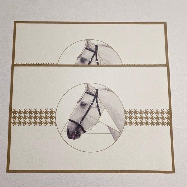 Vintage Horse Faux Leather Plate Mat - MAIA HOMES