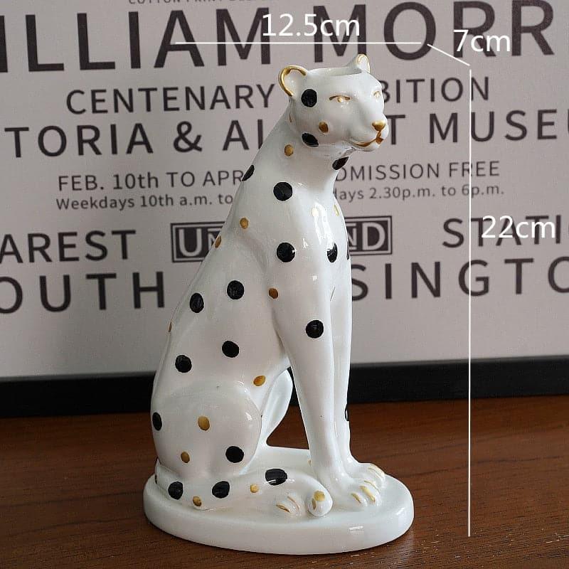 Vintage Inspired Leopard Candle Holder - MAIA HOMES