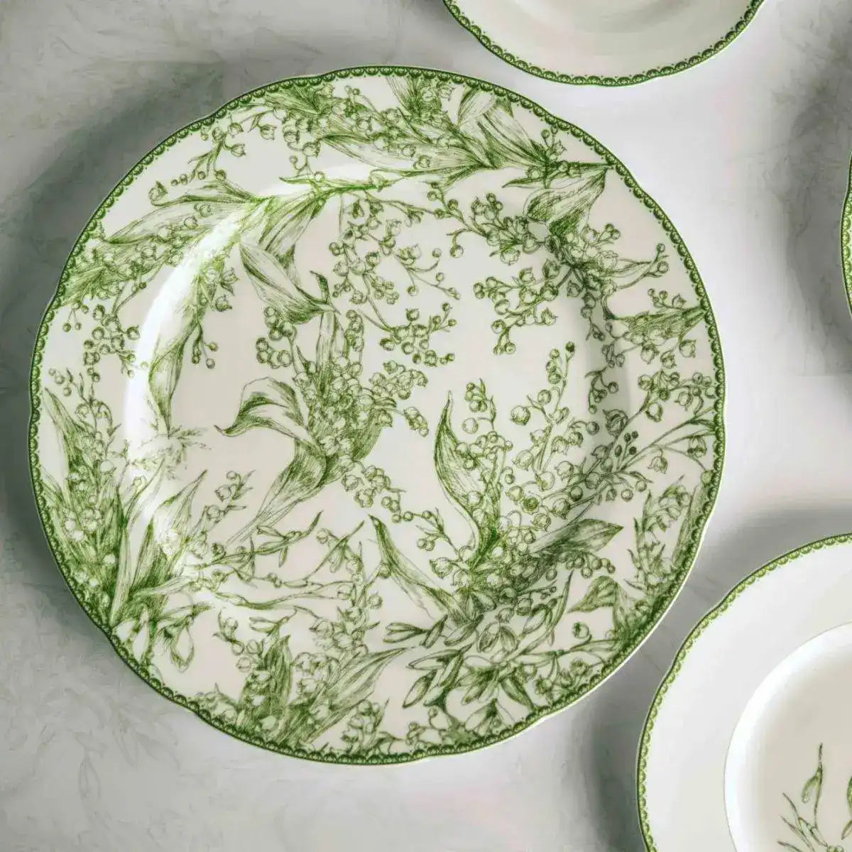 Vintage Inspired Orchid Porcelain Dinnerware